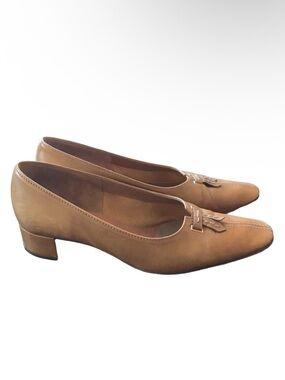 Zocal Calzature Cognac Leather Heels Size 39.5